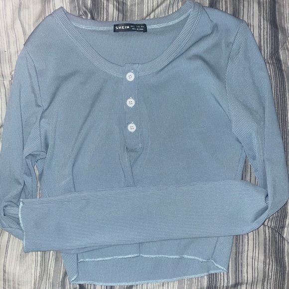 Cropped blue long sleeve - Picture 1 of 1